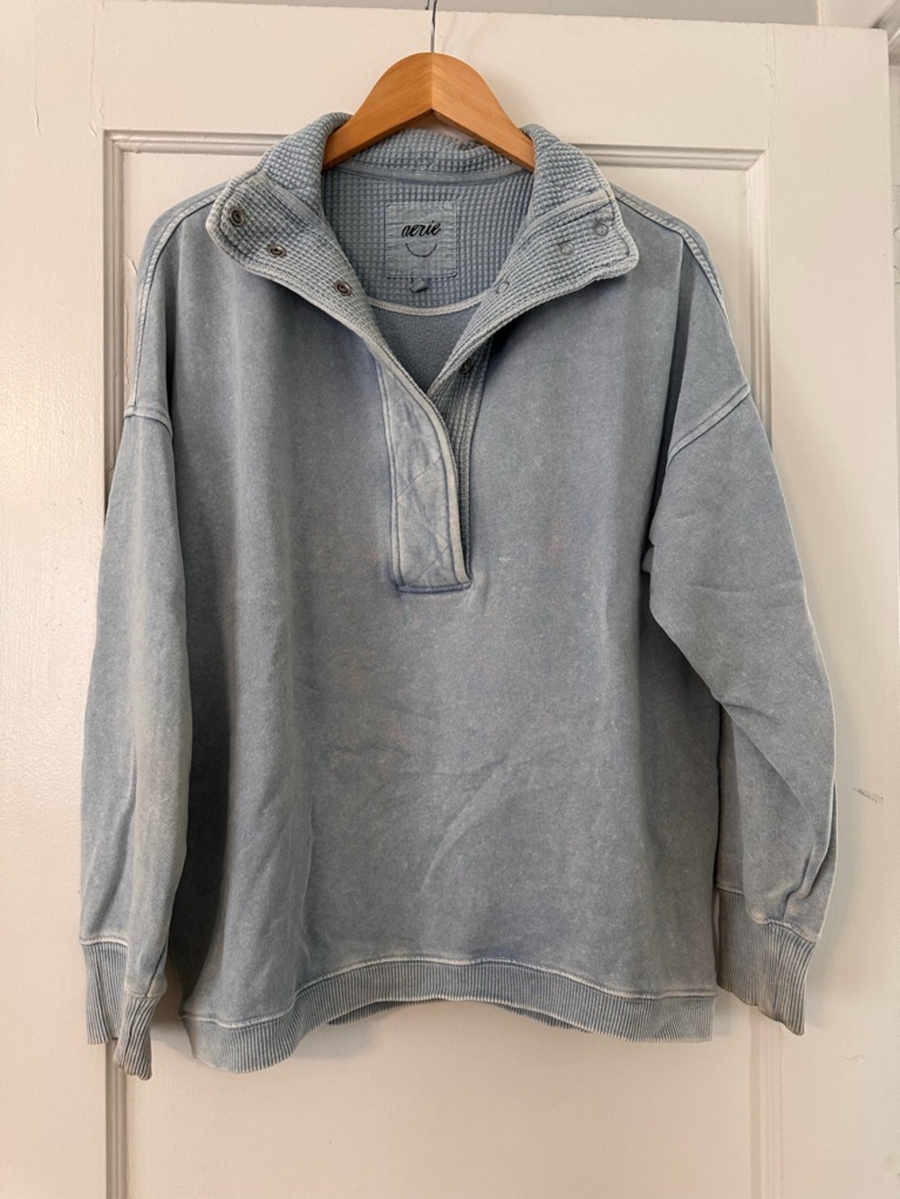 Aerie Quarter Snap Getaway Sweatshirt - Picture 2 of 3